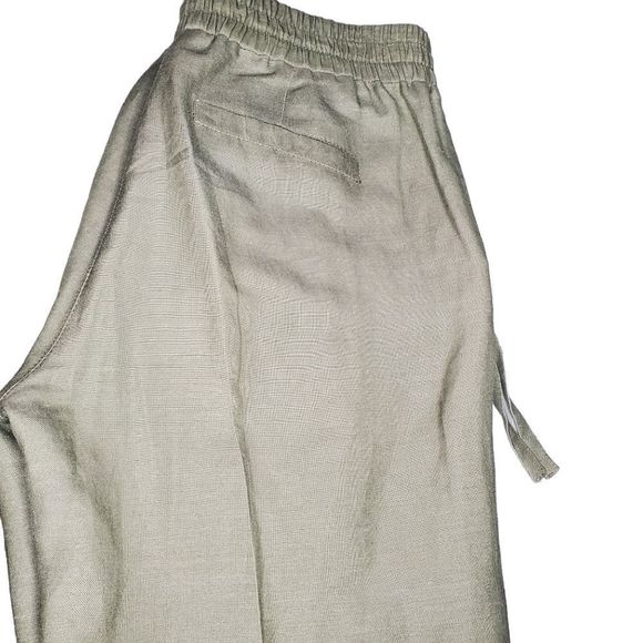 2B Bebe Wide Leg Pants Green Studded Pockets Women's Small - Picture 4 of 7